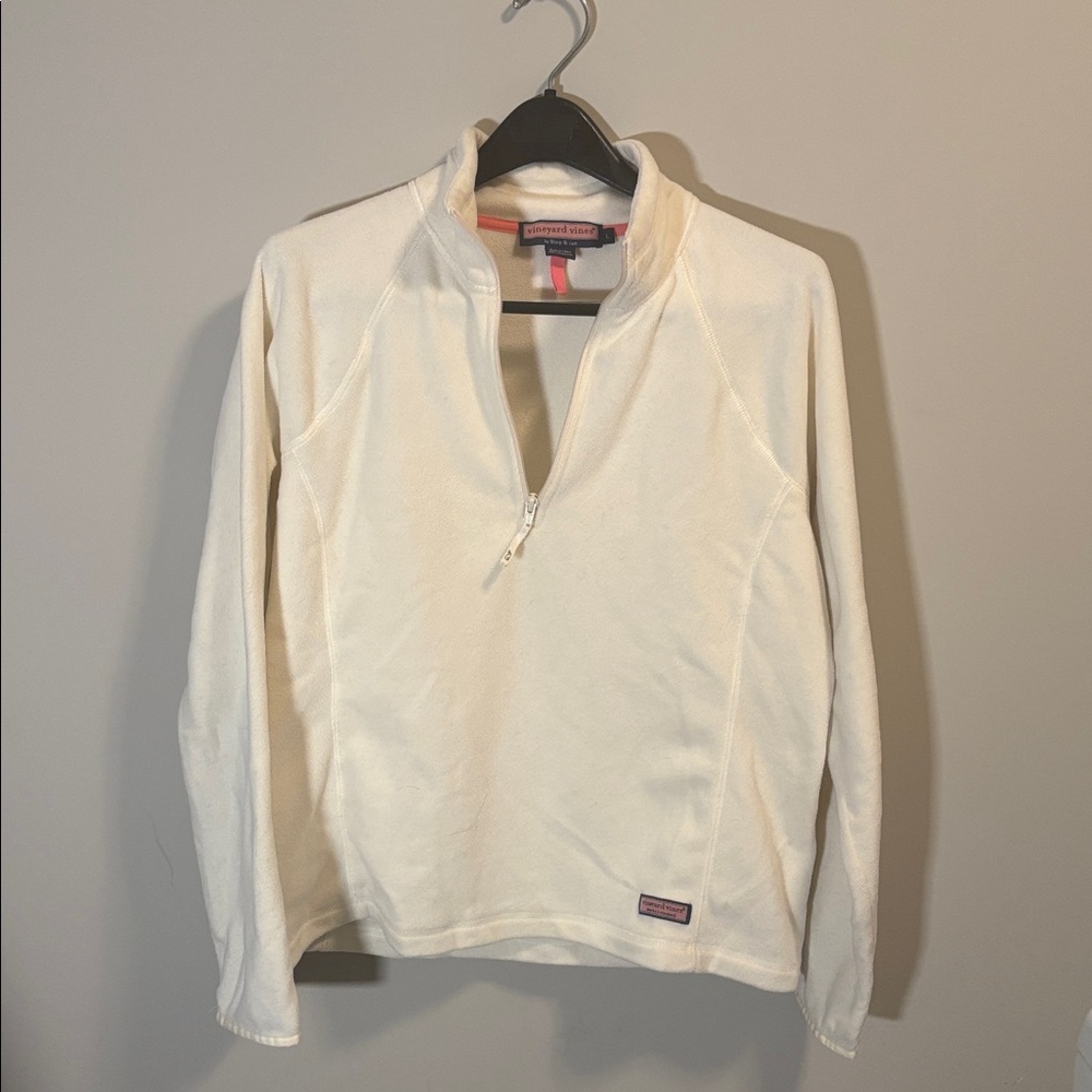 Vineyard Vines Cream Cowl Neck Sweater